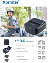 XPRINTER XP-P810 Bluetooth Termal Transfer TAŞINABİLİR MOBİL SADECE ANDROİD UYUMLU FİŞ BARKOD MOBİL YAZICI